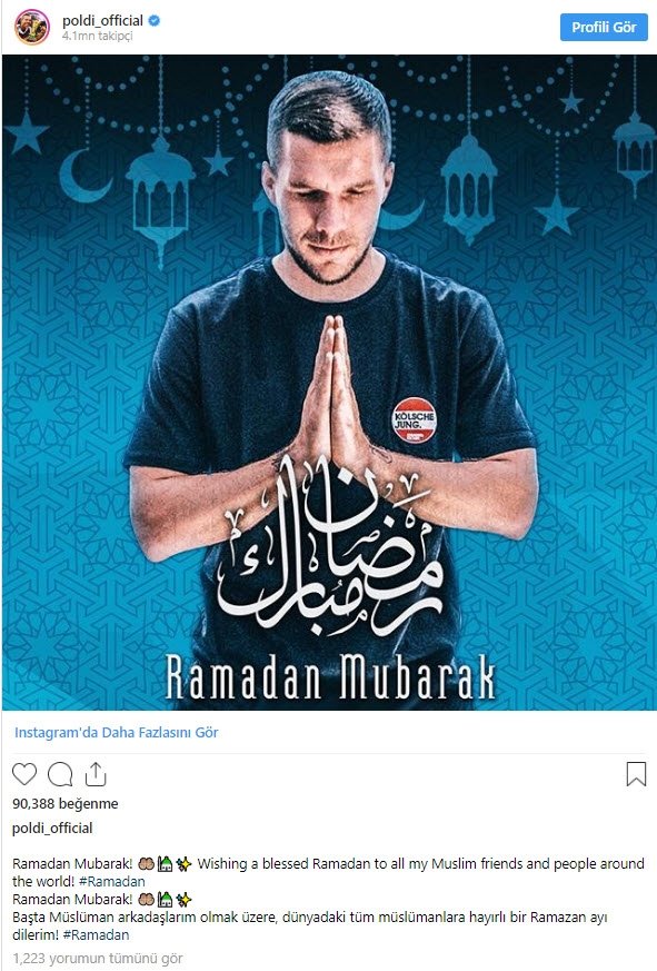 Futbol dünyasından Ramazan mesajları