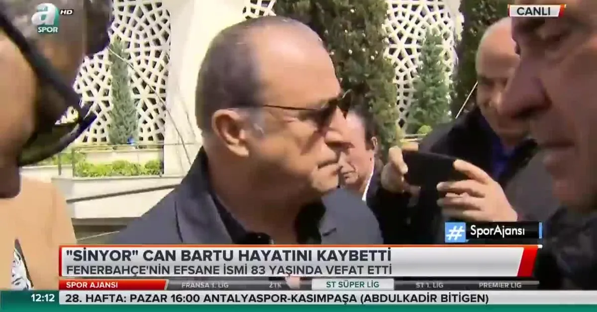 Fatih Terim de Can Bartu'nun cenazesinde