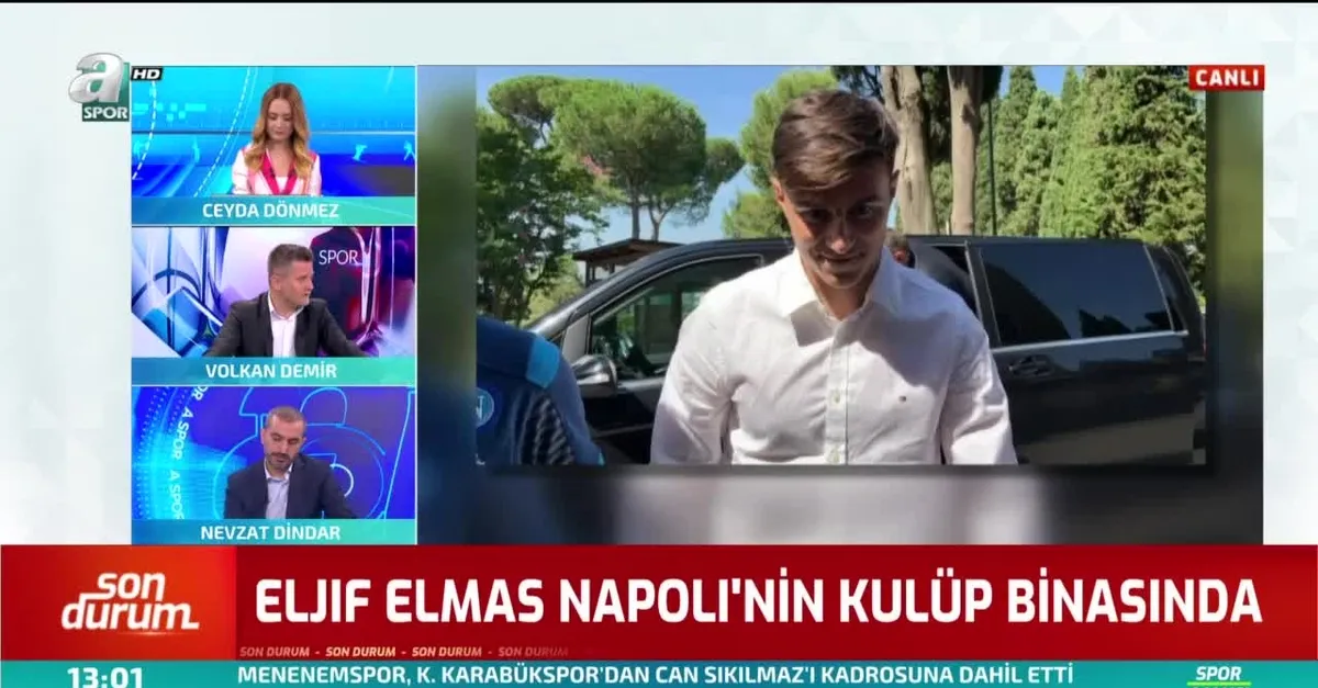 Eljif Elmas Napoli kulüp binasında