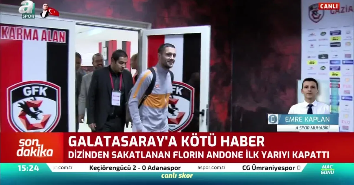 Andone'den Galatasaray'a kötü haber