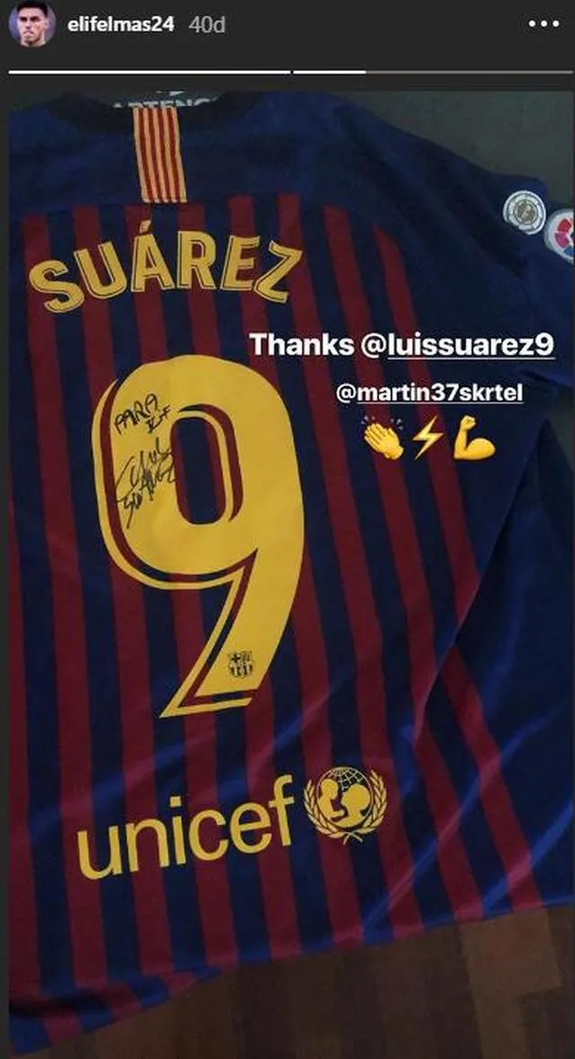 Elif Elmas'tan Luis Suarez paylaşımı - 1