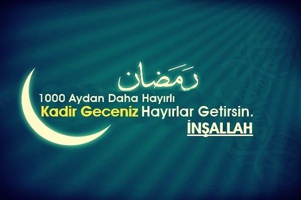 2017 yılı resimli Kadir Gecesi mesajları