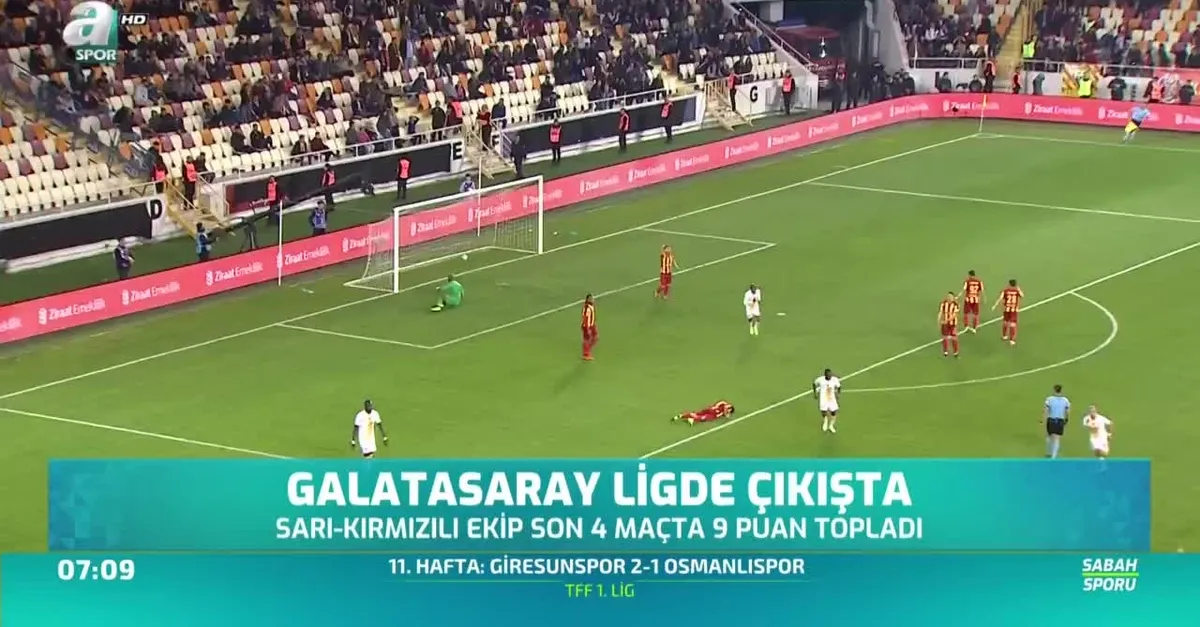 Galatasaray ligde çıkışta