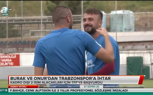 Burak ve Onur'dan Trabzonspor'a ihtar