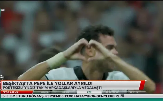 Beşiktaş'ta Pepe ile yollar ayrıldı
