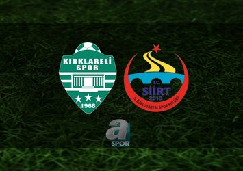 Kırklarelispor - Siirt | CANLI