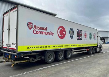 Arsenal'dan deprem bölgesine yardım