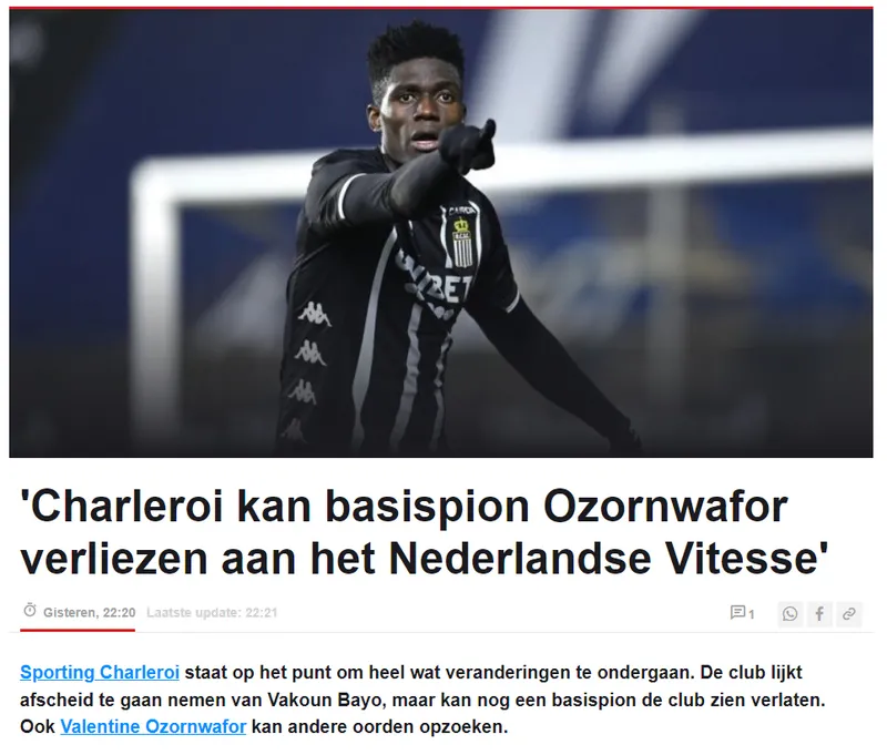 GALATASARAY TRANSFER HABERLERİ: Valentine Ozornwafor'a Vitesse talip oldu! - 1