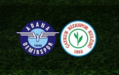 Adana Demirspor - Rizespor maçı | CANLI
