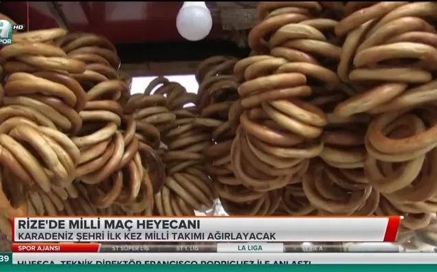 Rize'de milli maç heyecanı
