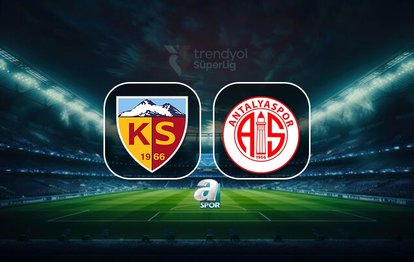 Kayserispor-Antalyaspor maçı ne zaman ve saat kaçta? Hangi kanalda?