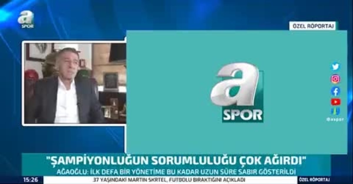 Ağaoğlu'dan A Spor'a özel Şampiyonlar Ligi açıklaması!