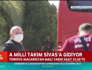 A Milli Takım Sivas'a gitti