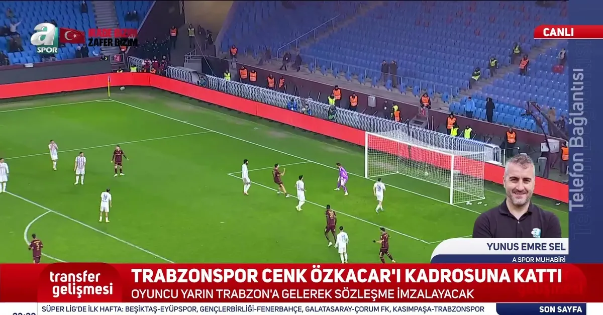 Trabzonspor Cenk Özkacar'ı kadrosuna kattı