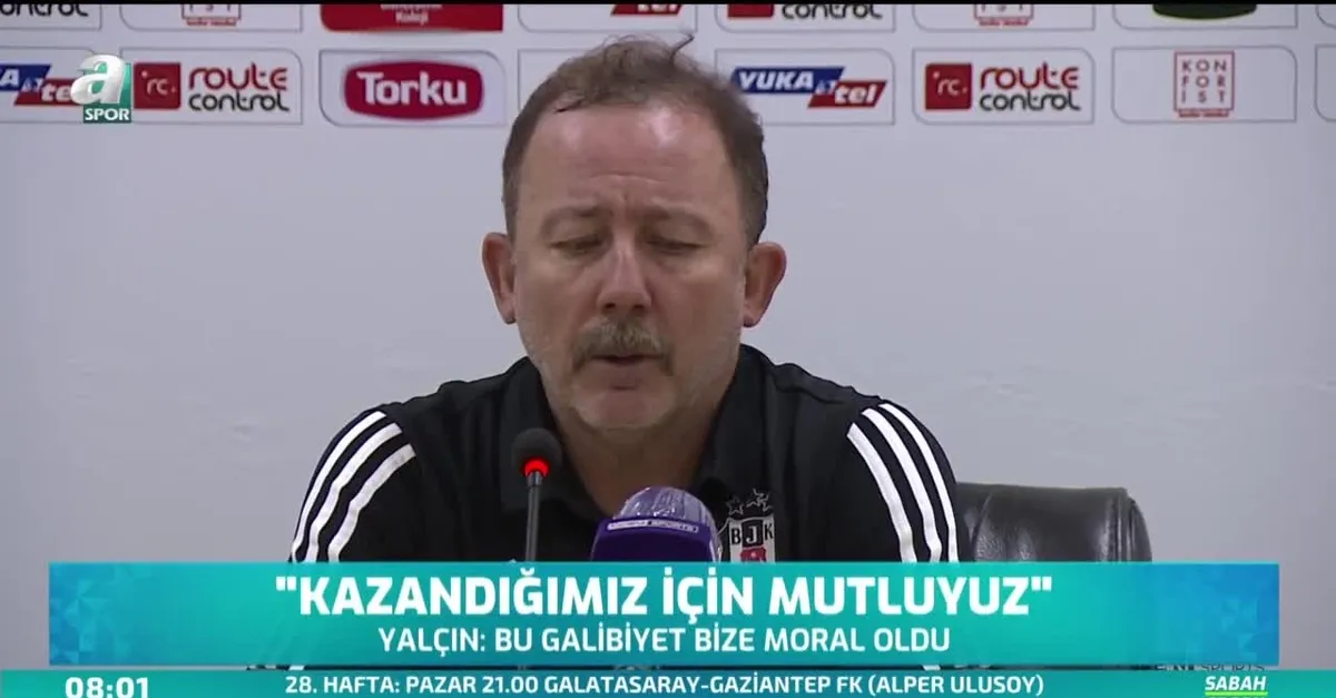 Sergen Yalçın: Kazandığımız için mutluyuz