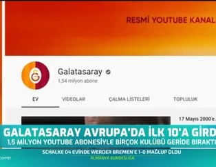 Galatasaray Avrupa'da ilk 10'a girdi