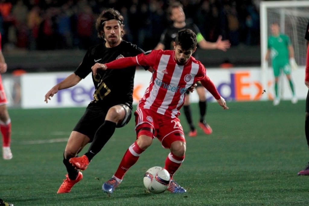 Osmanlıspor - Olympiakos maçından kareler
