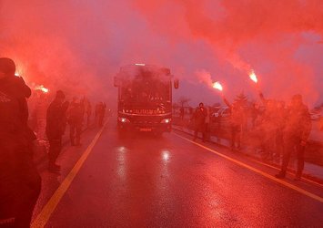 G.Saray’a Sivas’ta coşkulu karşılama!