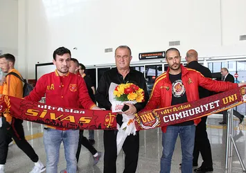 Galatasaray kafilesi Sivas'ta