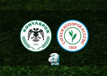 Konyaspor-Rizespor maçı saat kaçta?