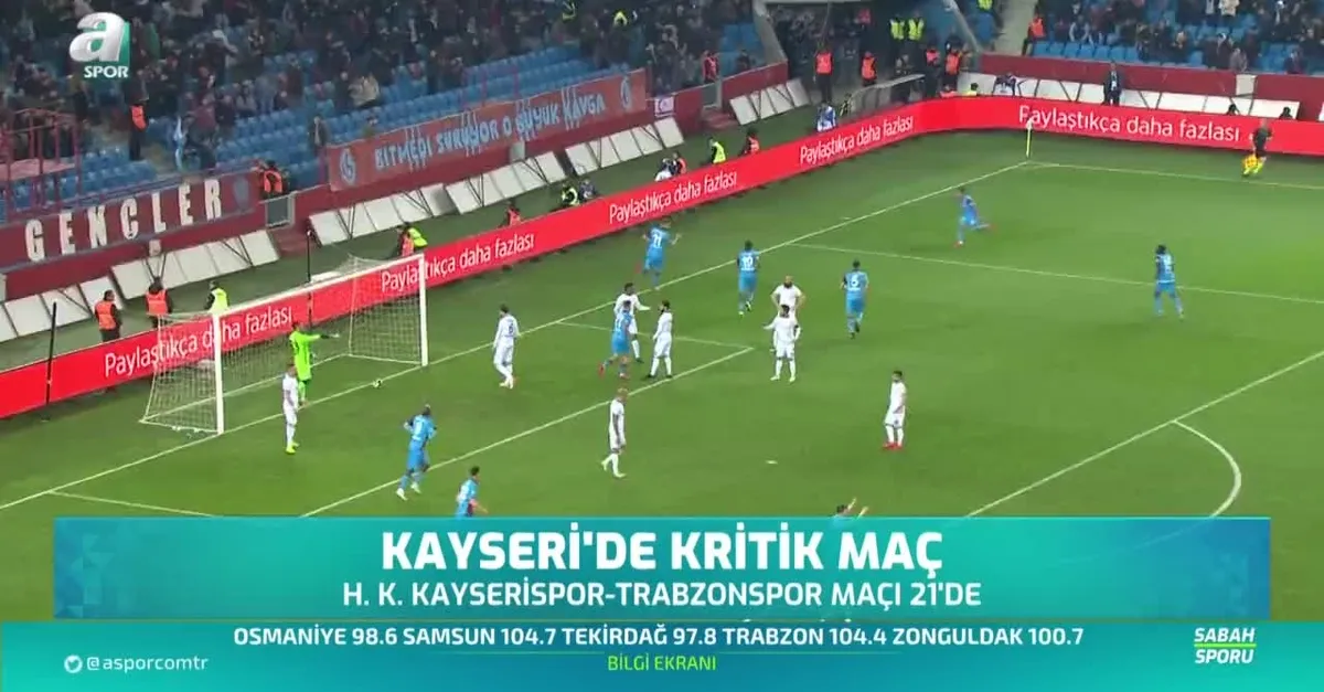 Kayseri'de kritik maç