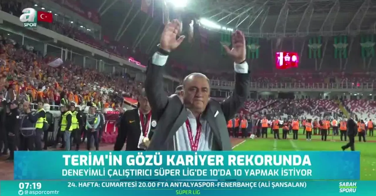 Fatih Terim'in gözü kariyer rekorunda