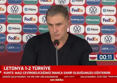 Kuntz galibiyet sonrası konuştu!