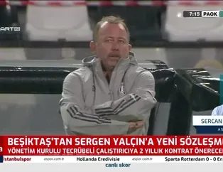 Beşiktaş'tan Sergen Yalçın'a yeni sözleşme