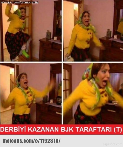 İşte derbi caps’leri