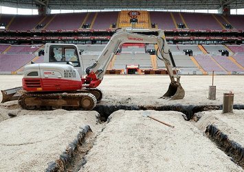 Galatasaray'da zemin çalışmaları yapılıyor!