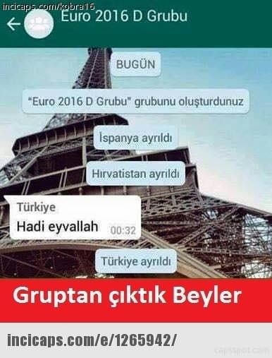 Türkiye EURO 2016’ya veda etti capsler coştu!