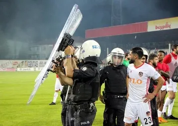 Bolu'da maç sonu olaylar çıktı