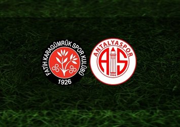 F. Karagümrük - Antalyaspor | CANLI