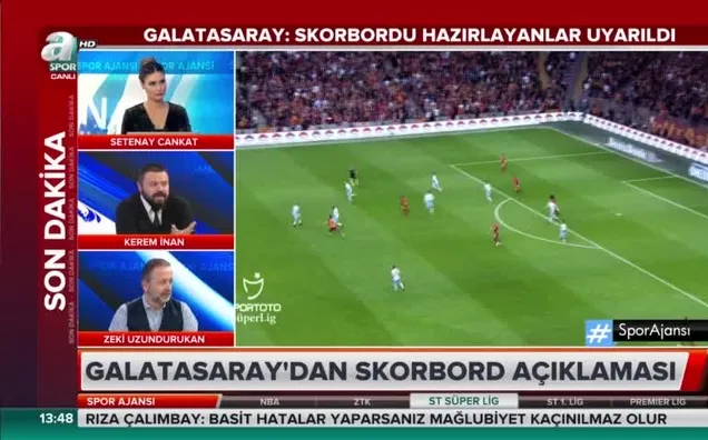 Skorbord krizine yorum geldi