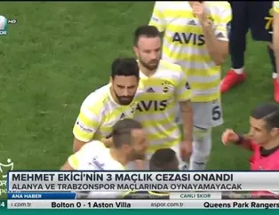 Mehmet Ekici'nin 3 maçlık cezası onandı
