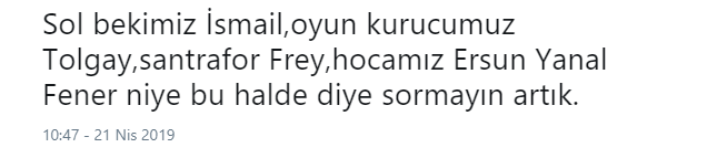 Taraftardan Ersun Yanal’a şok tepki!