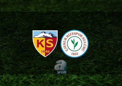 Kayserispor - Ç. Rizespor | CANLI