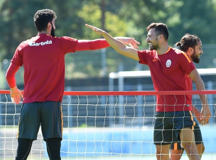 Galatasaray antrenmandan ilginç kareler