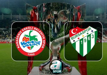 Karadeniz Ereğli Belediye-Bursaspor maçı CANLI nasıl izlenir?