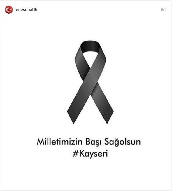 Kayseri’deki patlamaya spor dünyası böyle tepki gösterdi