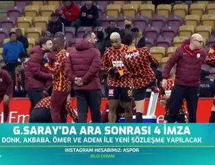 Galatasaray'da ara sonrası 4 imza