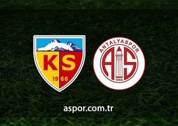 Kayserispor - Antalyaspor | CANLI