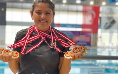 Türkiye Yüzme Şampiyonası’nda görme engelli Kübra Saltık 6 altın madalya kazandı!