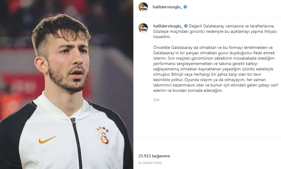 Halil Dervişoğlu'ndan flaş açıklama! Taraftardan tepki almıştı - 1