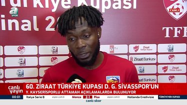 Sivasspor mağlubiyeti sonrası Attamah: Elimizden geleni yaptık!