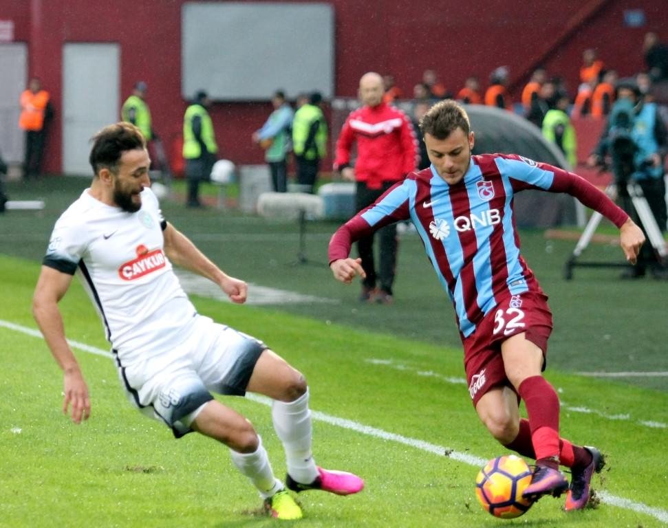 Trabzonspor-Çaykur Rizespor maçından kareler