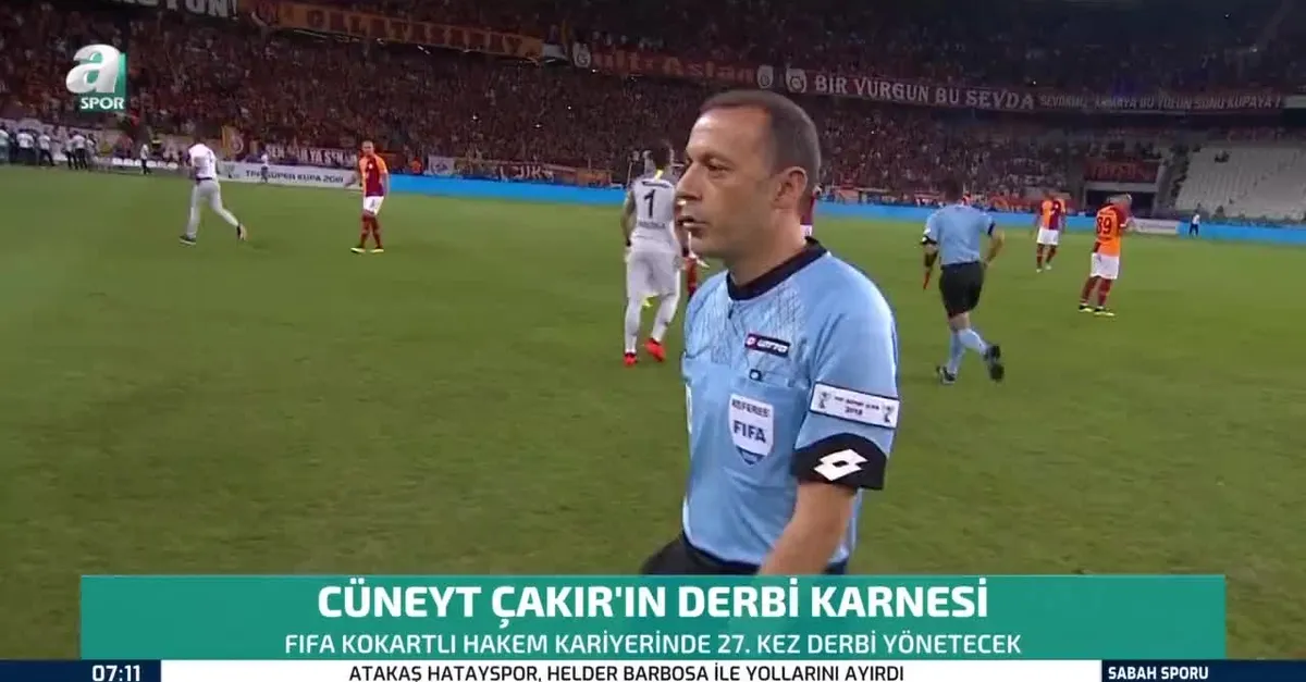 Cüneyt Çakır'ın derbi karnesi