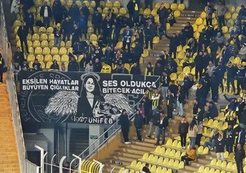 F.Bahçe taraftarından anlamlı pankart