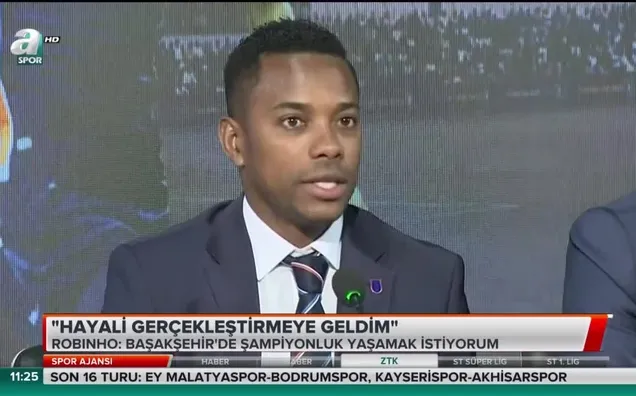 Robinho: "Hayali gerçekleştirmeye geldim"