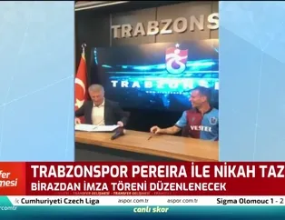Trabzonspor Pereira ile nikah tazeledi
